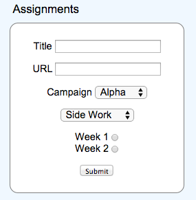 a assignment